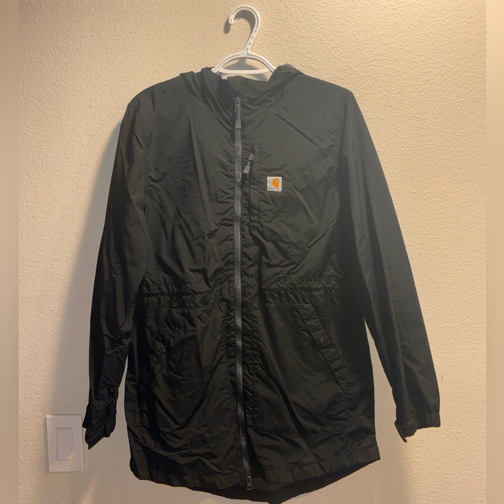 Carhartt Black Hooded Lightweight Jacket